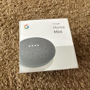 New - Google Home Mini, charcoal